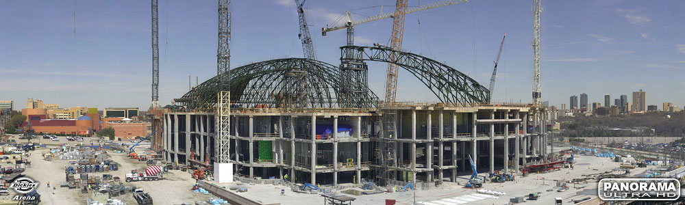 jobsite cameras for Dickies Arena construction