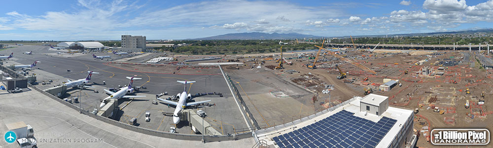 Aviation Construction Panorama from IIT Mauka Airpor