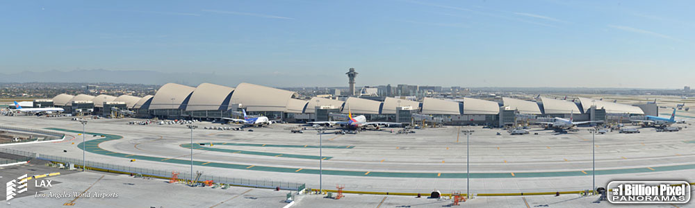 Aviation Construction Panorama from Los Angeles International