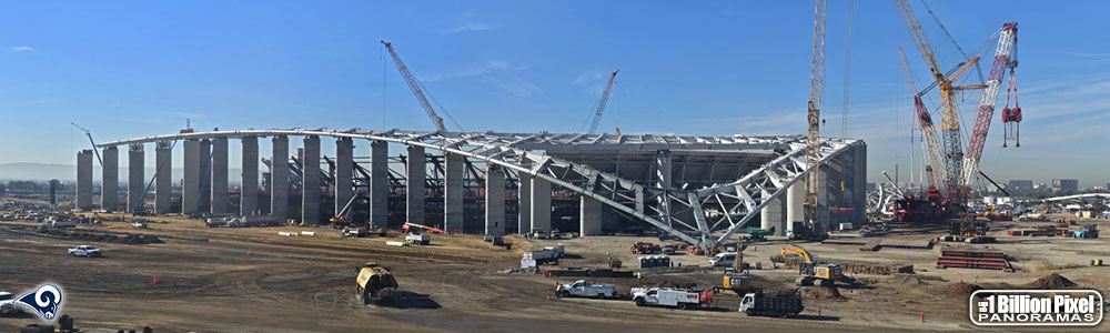 jobsite cameras for LA Rams stadium construction