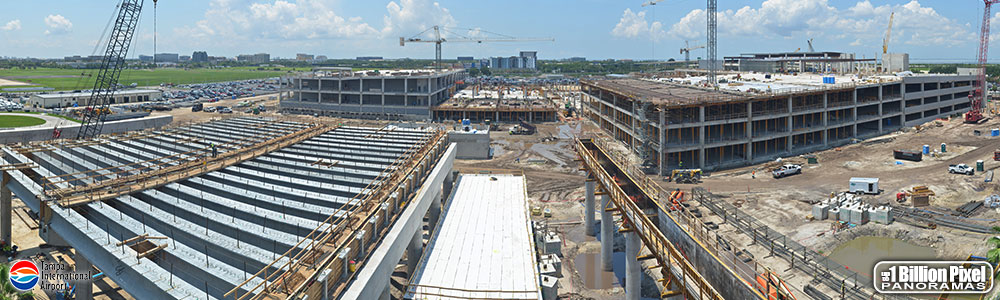 Aviation Construction Panorama from Tampa Airport